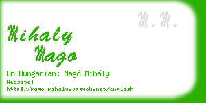mihaly mago business card