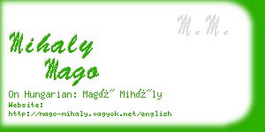 mihaly mago business card